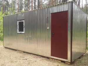 Прорабская бытовка БК-00 (отделка вагонкой)