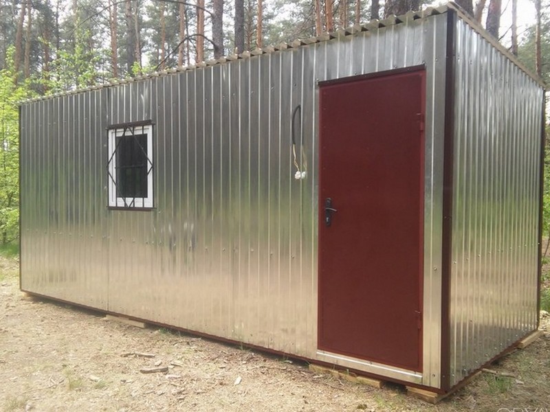 Прорабская бытовка БК-00 (отделка вагонкой) Прорабская бытовка БК-00 (отделка вагонкой)