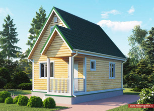 Каркасный дом 7.5х5 (ДК-78)
