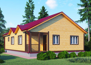 Дом из бруса 12на9(ДБ-125)