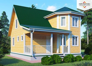Каркасный дом 8 на 8 (ДК-44)