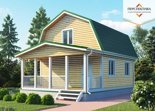 Каркасный дом 8 на 6 (ДК-62)