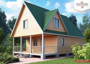 Каркасный дом 7 на 10 (ДК-38)