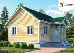 Дом из бруса 8 на 6 (ДБ-74)