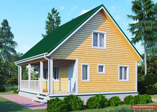 Дом из бруса 8 на 8 (ДБ-98)